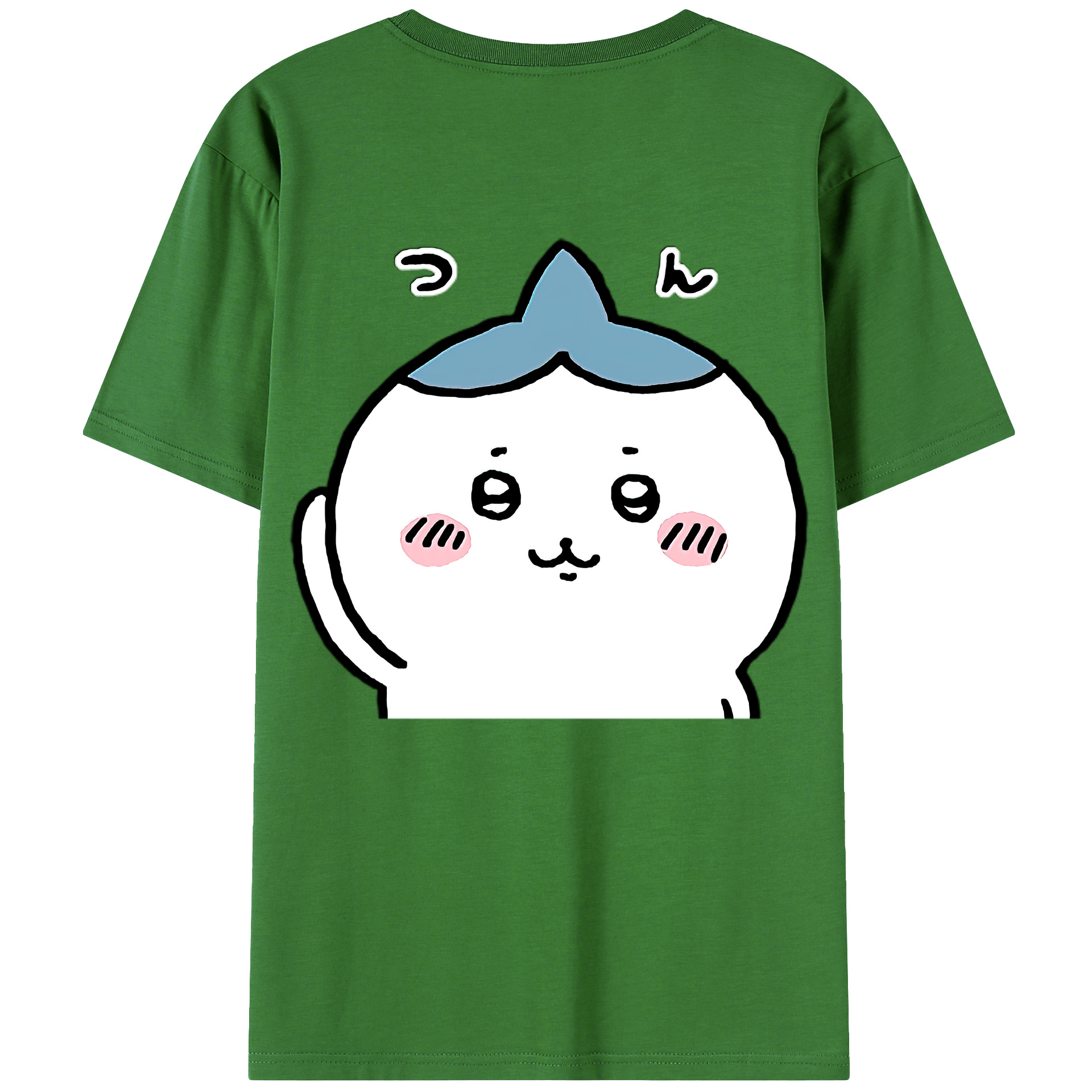 （画像用） ちいかわ ハチワレ Chii-kawa hachiware レディース半袖Tシャツ(バックプリント)
